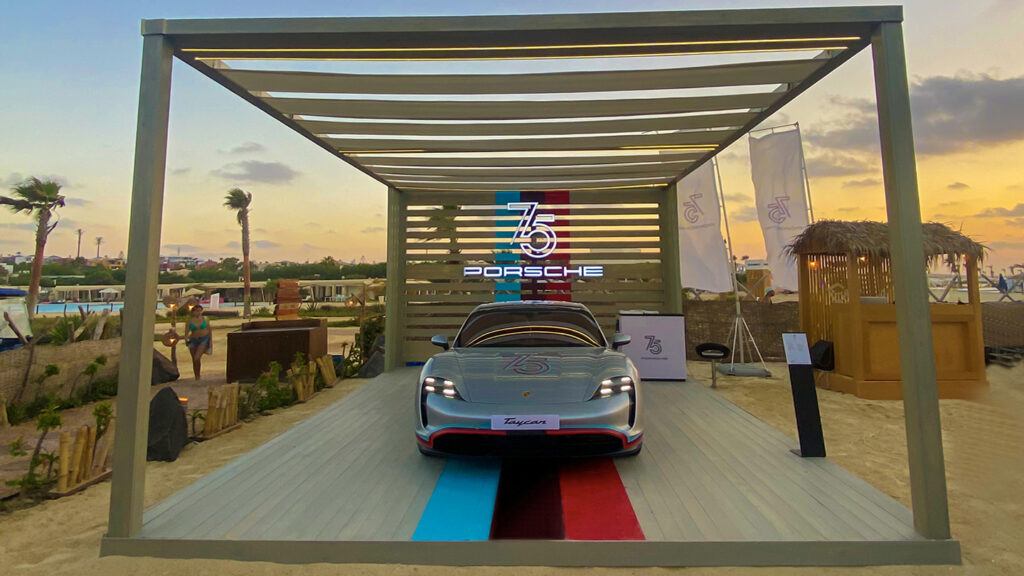 Porsche Galambo Display Where Luxury Meets the Shoreline.